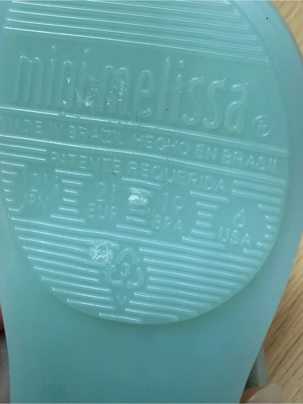 Mini Melissa Bow Light Blue Mary Jane Shoes – Toddler Size 6